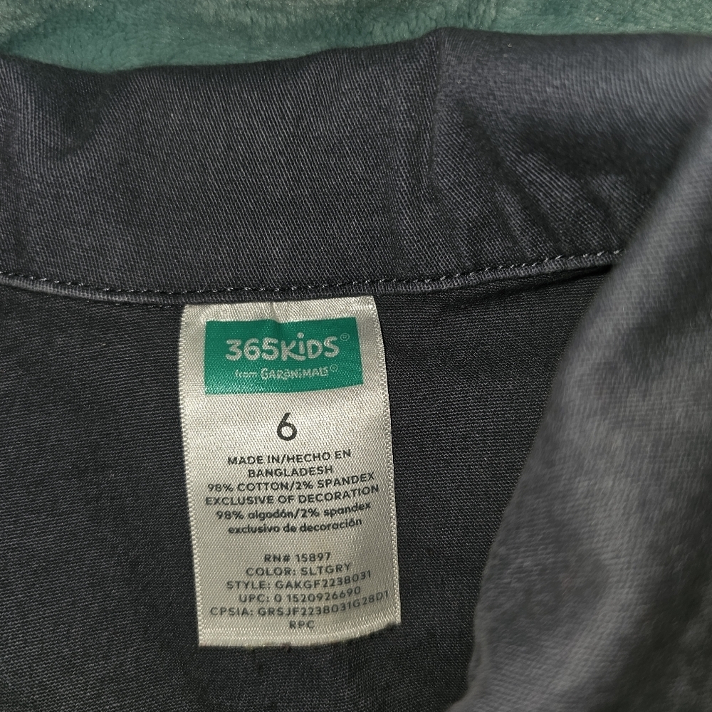 Gray Jacket with Floral Unicorn Patch - Picture 7 of 8